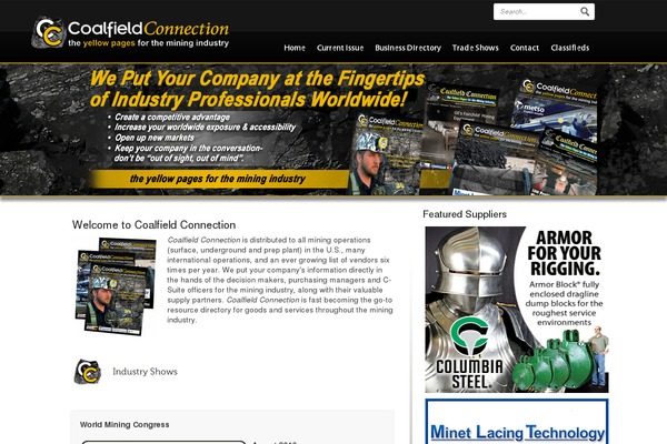 coalfieldconnection.com site used Corvius-theme