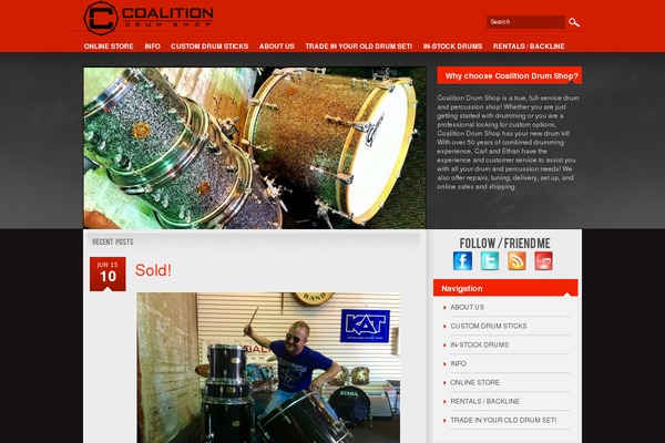 coalitiondrumshop.com site used Focus-blog