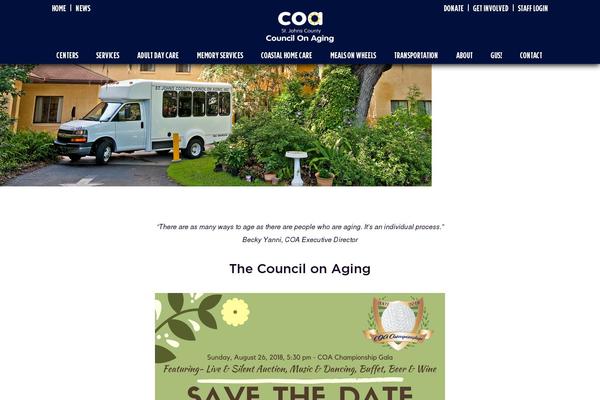 Coa theme site design template sample