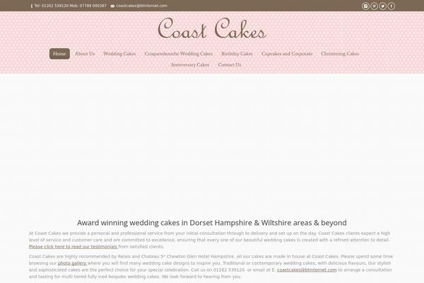 coastcakes.co.uk site used Coastcakes