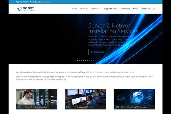 Divi theme site design template sample