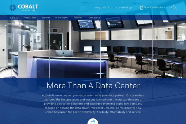 Cobalt theme site design template sample