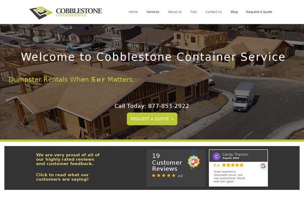 cobblestonecontainers.com site used Cobblestone