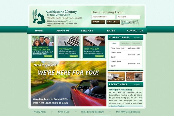 Cobblestone theme site design template sample