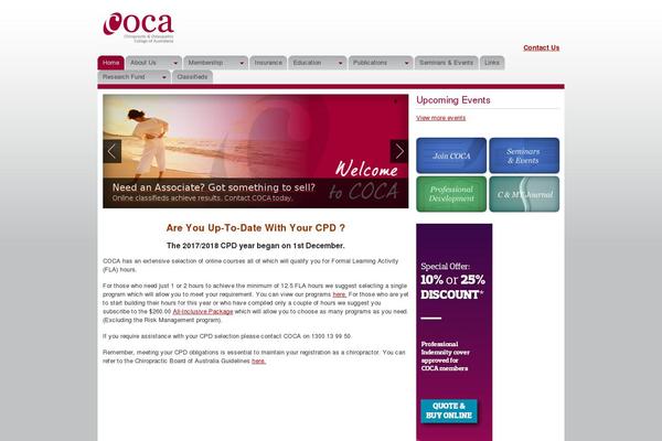 coca.com.au site used Coca