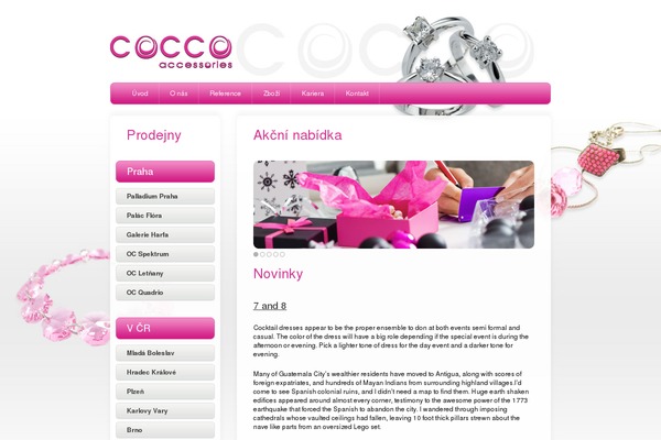 cocco.cz site used Cocco_template