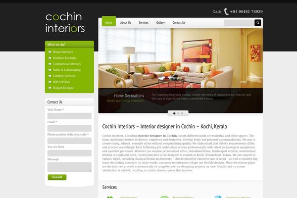 cochininteriors.com site used Freely