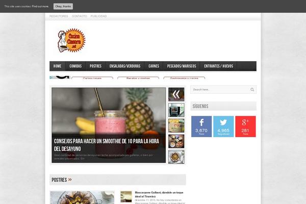 cocinacasera.net site used Trendy-news