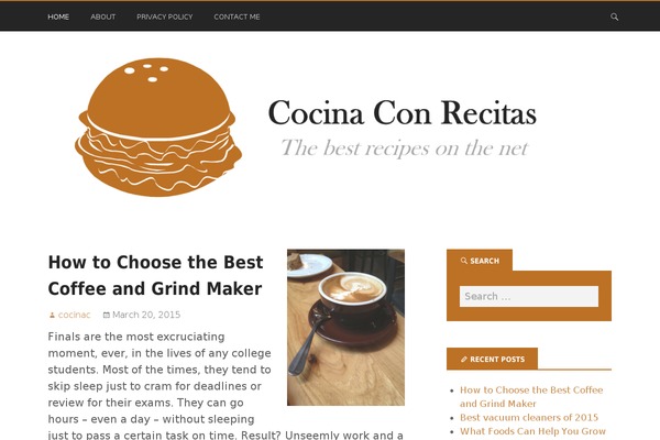 WordPress website example screenshot