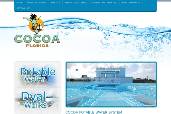 Cocoa theme site design template sample