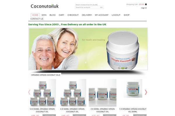 coconutoiluk.com site used Blanco