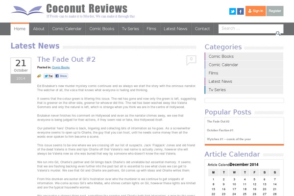 Coco theme site design template sample