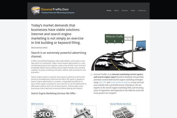 coconuttraffic.com site used Hulk-businessportfolio-wordpress-theme