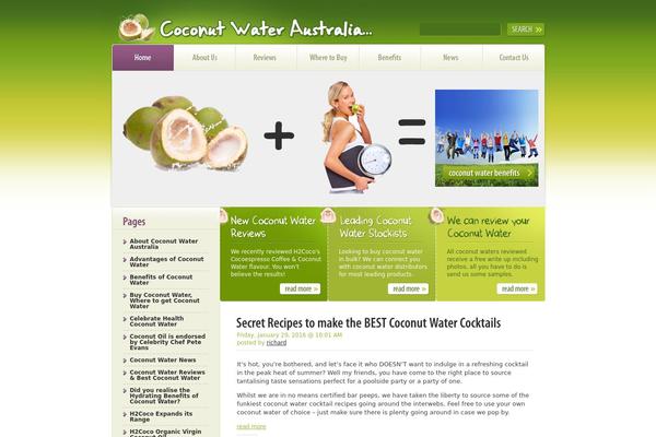 coconutwateraustralia.com.au site used Theme1000