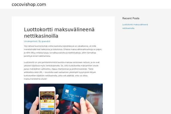 Astra theme site design template sample