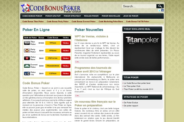 code-bonuspoker.fr site used Bonus