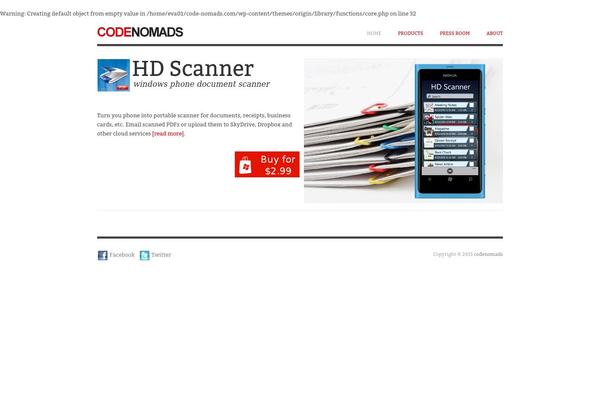 WordPress website example screenshot
