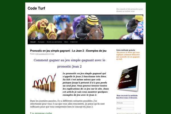 Twenty Ten theme site design template sample