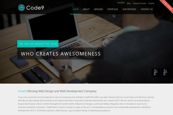 code9tech.com site used Code9-responsive
