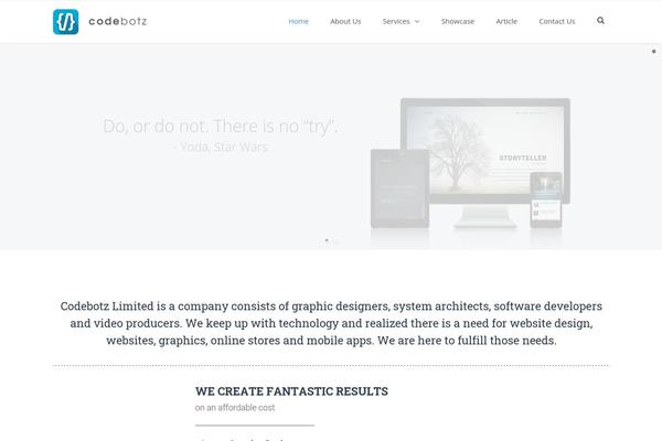 WordPress website example screenshot