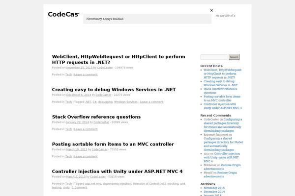 codecaster.nl site used Twentyten-codecaster