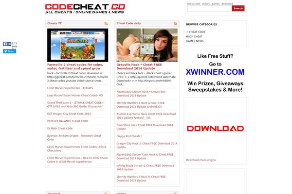 codecheat.co site used Eventina