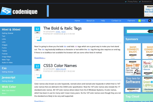 Default theme site design template sample