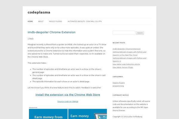 Site using SyntaxHighlighter Evolved plugin