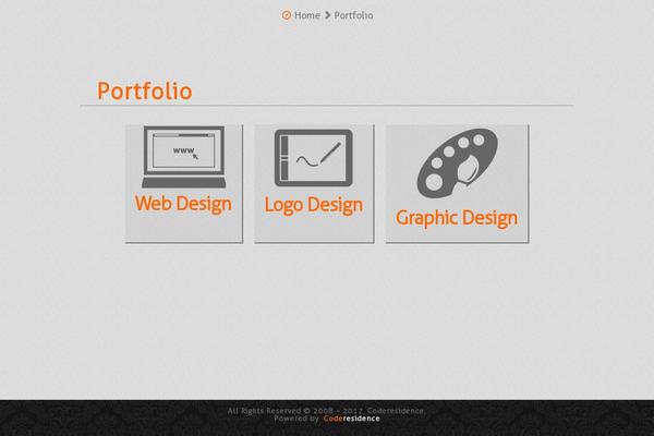 Cr theme site design template sample
