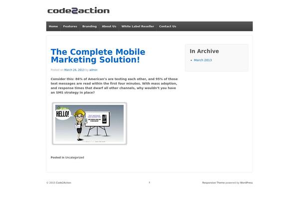 Responsive theme site design template sample