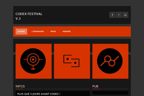 codexfestival.com site used Kboom-v1.2.1