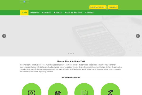 codiacoop.org site used Temasolumedios