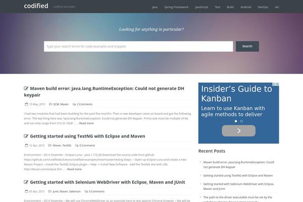 codified.com site used Inspiry-knowledgebase