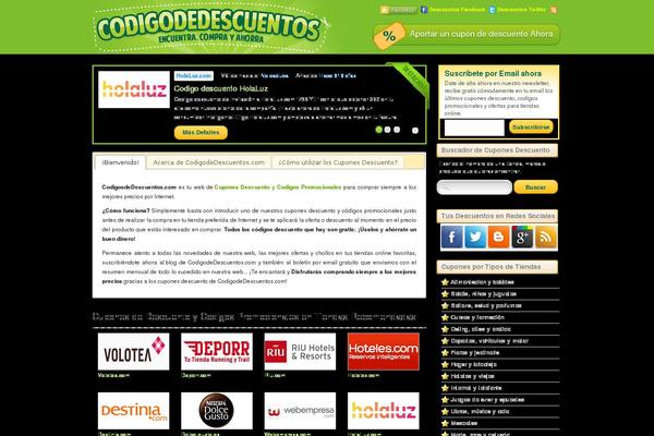 codigodedescuentos.com site used Codigodedescuentos