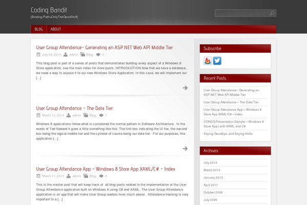 Red Modern theme site design template sample