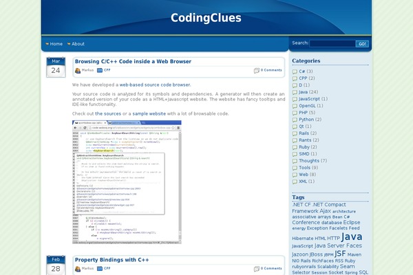 codingclues.eu site used Modern-blue-green-120070612-2