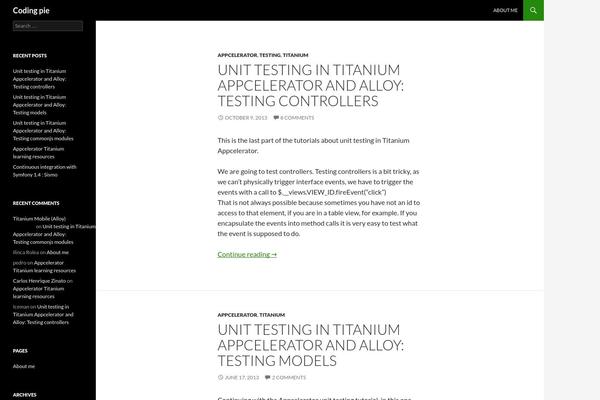 Twenty Fourteen theme site design template sample