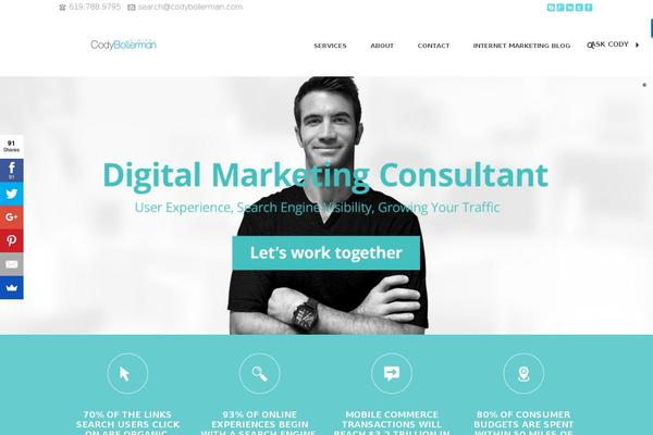 Jupiter Child theme site design template sample