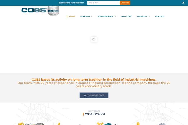 coessrl.eu site used Coes-child