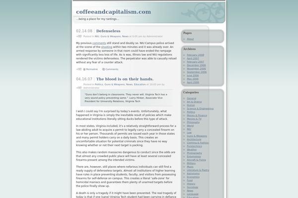 Ocadia theme site design template sample