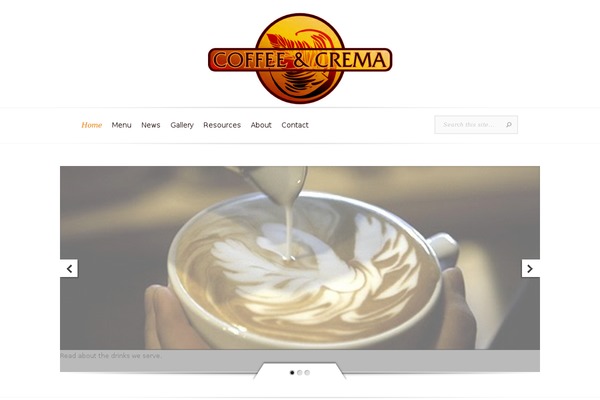 coffeeandcrema.com site used Evolution