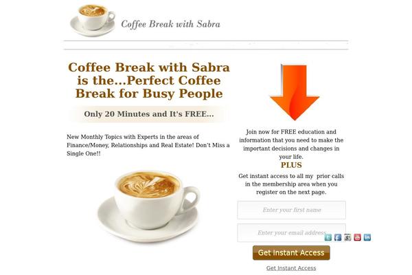 coffeebreakwithsabra.com site used Sabracanvaschild