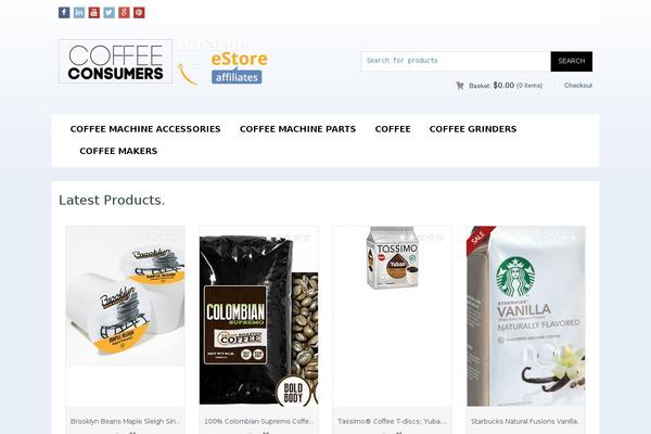 coffeeconsumers.com site used Amz-theme