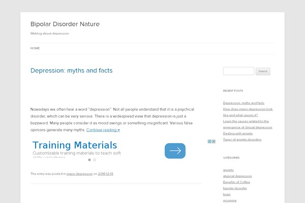Twenty Twelve theme site design template sample