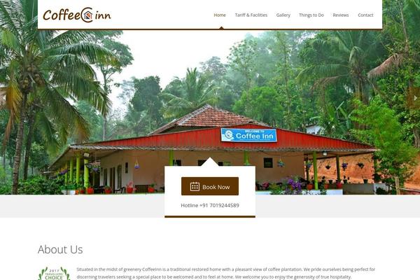 Accommodation theme site design template sample