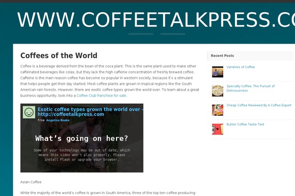 coffeetalkpress.com site used Perkins