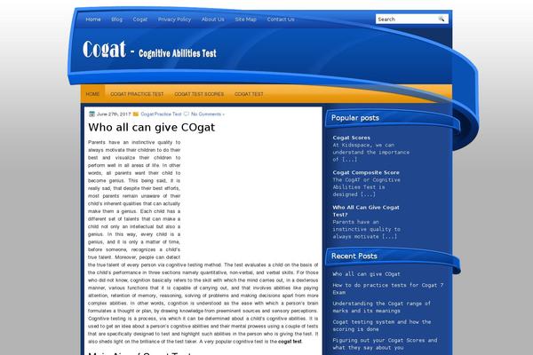 cogat-test.com site used Blogforme