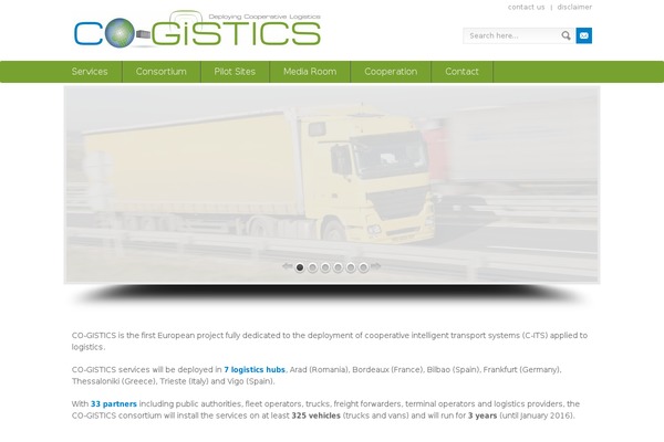cogistics.eu site used Cogistics