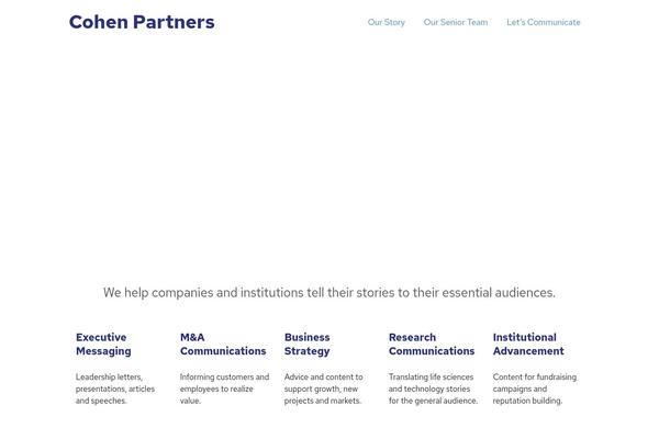 cohenpartners.net site used Cohen