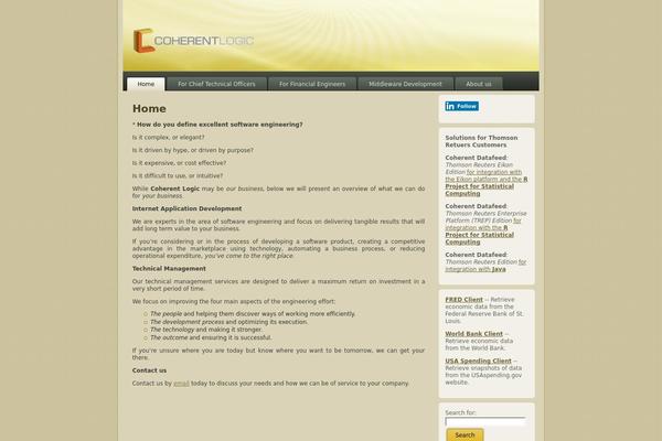 coherentlogic.com site used Coherentlogictheme